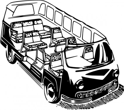 clip art de minivan