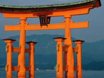 Miyajima tapeta Japonii świata