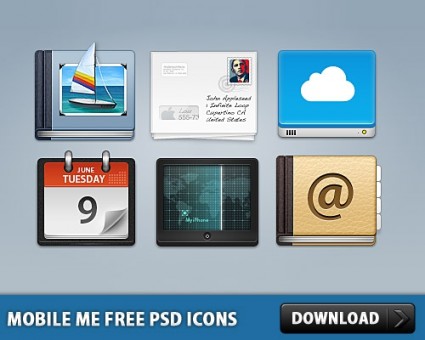 Mobile me free Psd-Symbole