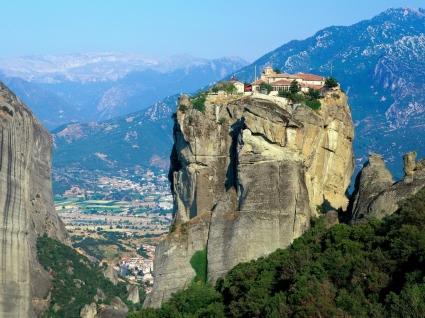Mosteiro de agia triada mundo Grécia de papel de parede