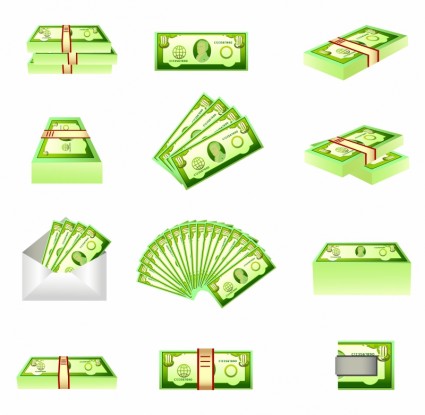 ícones de dinheiro