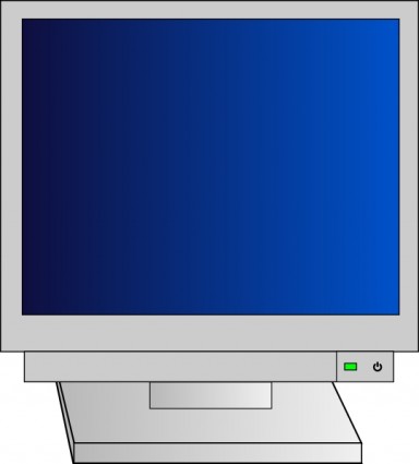 monitor dengan kekuatan cahaya clip art