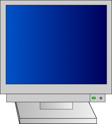 monitor dengan kekuatan cahaya clip art
