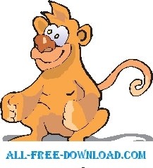 scimmia felice