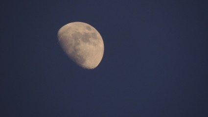 Lua em zoom total de noite