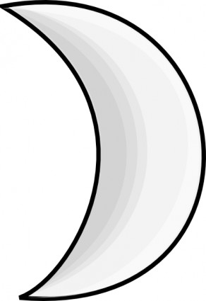 sichelförmige Mond-ClipArt