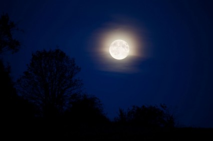 المناظر الطبيعية في ضوء القمر