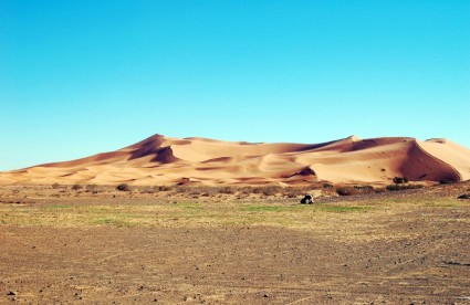 モロッコのアフリカの砂漠