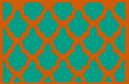Morroccan Lattice Tile Clip Art