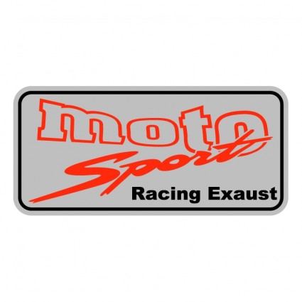 Moto sport wyścigów exaust