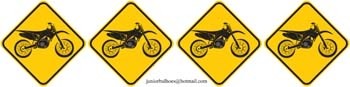 letrero de Motocross