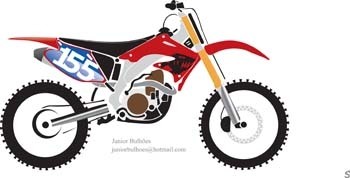 Motocross-Vektor
