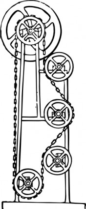 clip art de engranajes mecánicos