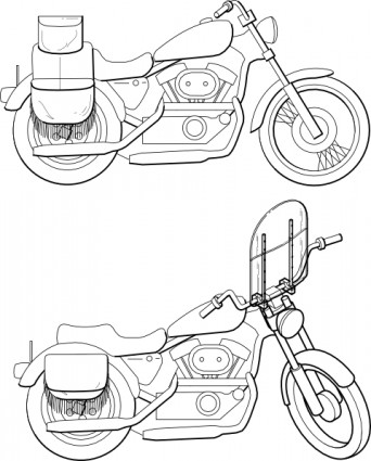 Sepeda Motor kaca depan clip art