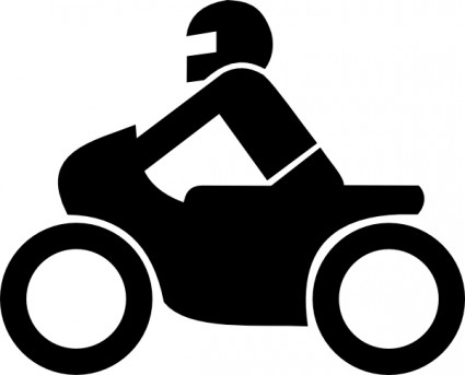 Motorrad aus Zusatzzeichen ClipArt