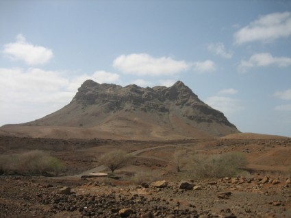 山の砂漠の風景