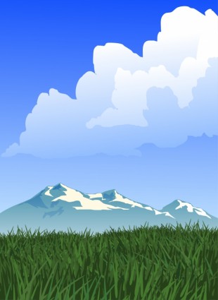 vector de paisaje de montaña