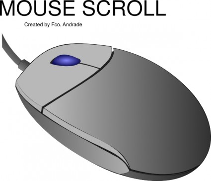 arte de grampo de rolagem do mouse