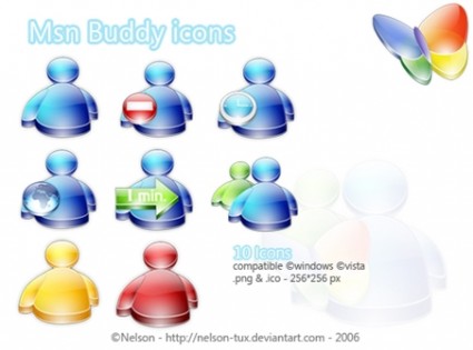 pakiet MSN kumpel ikony ikony