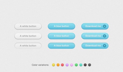 Multicolor Rounded Noisy Buttons