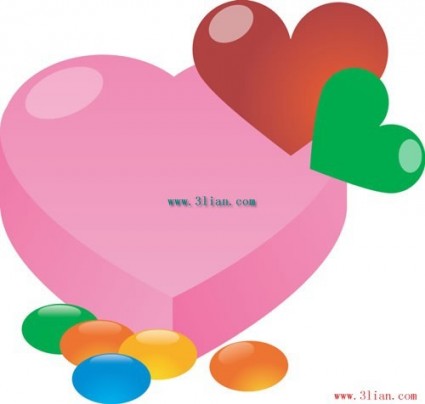 Multicolored Heart Vector