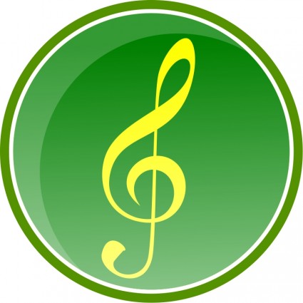 Zielona ikona muzyki