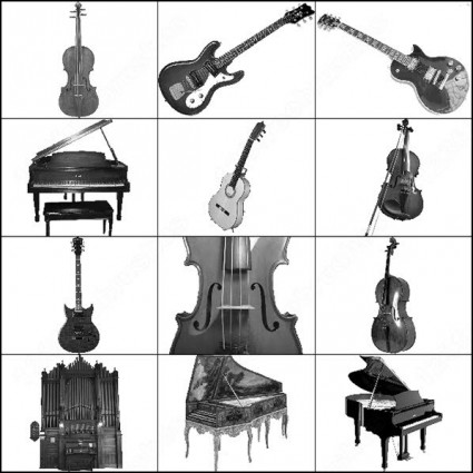 Musikinstrumente-Pinsel