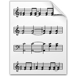 documento de nota musical