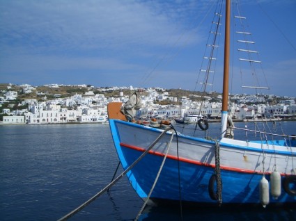 Hafen von Mykonos-Griechenland