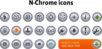 n cromo pack di icone icone