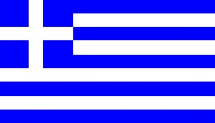 bendera nasional Yunani clip art