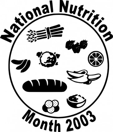nutriion nacional mês clip art
