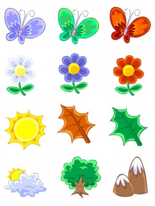 Natur-Symbole Icons pack