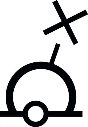 clip-art de símbolo Náutico da bóia esférica