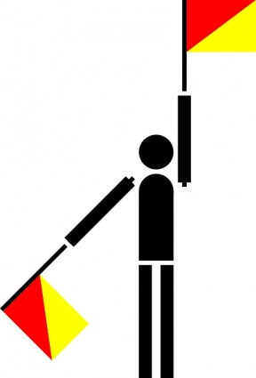 semáforo naval bandeira k clip-art