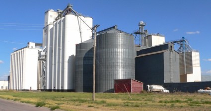 ネブラスカの穀物エレベーターの農業