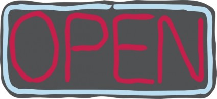 neon open sign clip art