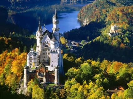 Neuschwanstein castle bavaria wallpaper Jerman dunia