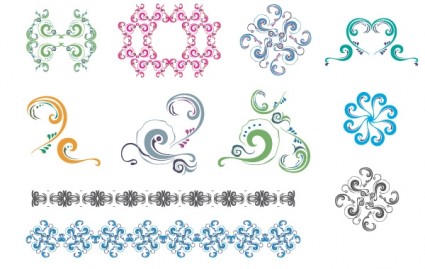New Free Set Colorful Ornaments Patterns
