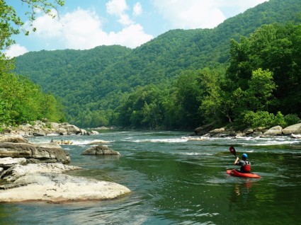 rafting nel fiume New west virginia fiume