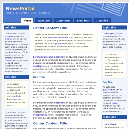 Nachrichten-Portal-Vorlage