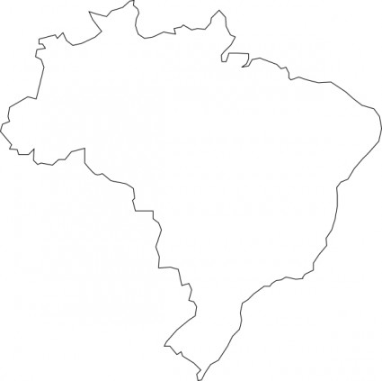 ClipArt di mappa brasiliano nferraz