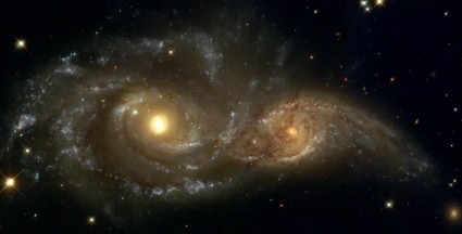 année de lumière de galaxie spirale NGC