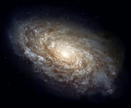 Galaxia espiral de NGC la constelación de haar berenike