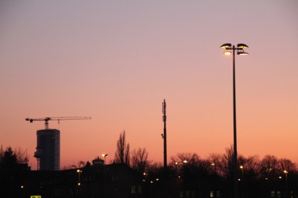 Berlín de noche cielo