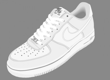 Nike Air Schuhe Vektor