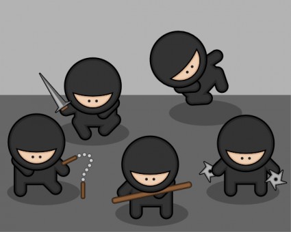 clip art de ninjas