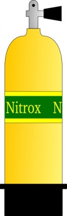arte de grampo de tanque de mergulho NITROX
