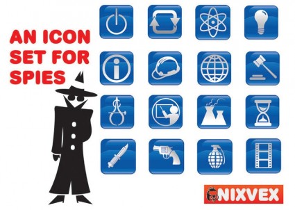 nixvex icônes pour vecteurs libres de spies