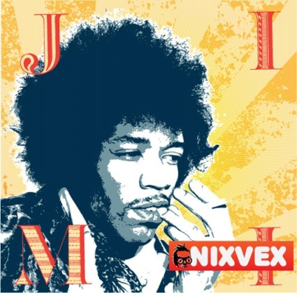 Nixvex Jimi Hendrix kostenlose vector